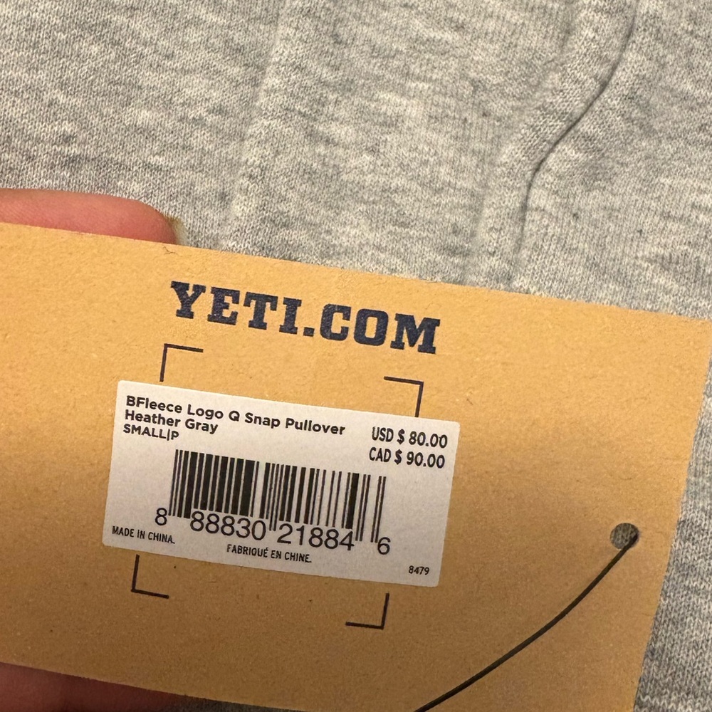 Yeti Gray snap pullover - Picture 5 of 5